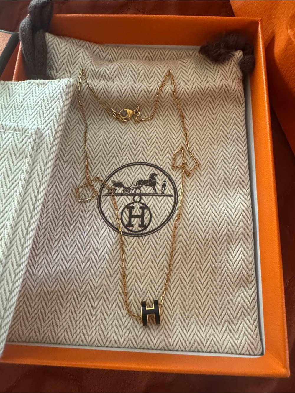 Hermes Mini pop H Pendant necklace